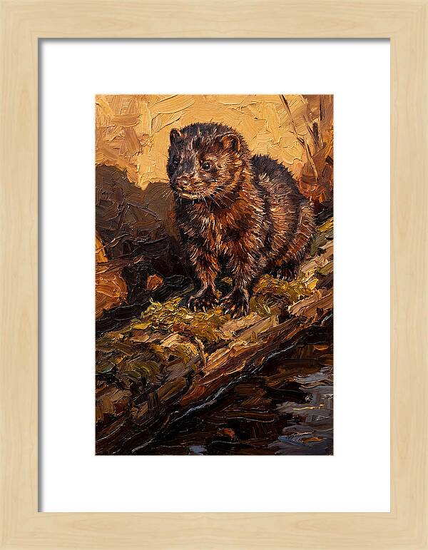 Mink On The Shoreline