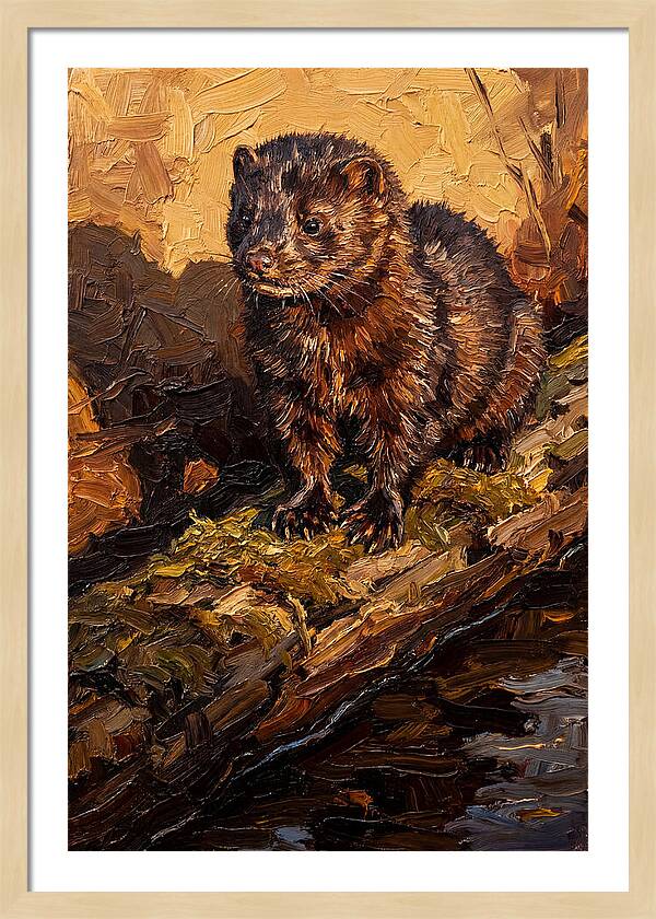 Mink On The Shoreline