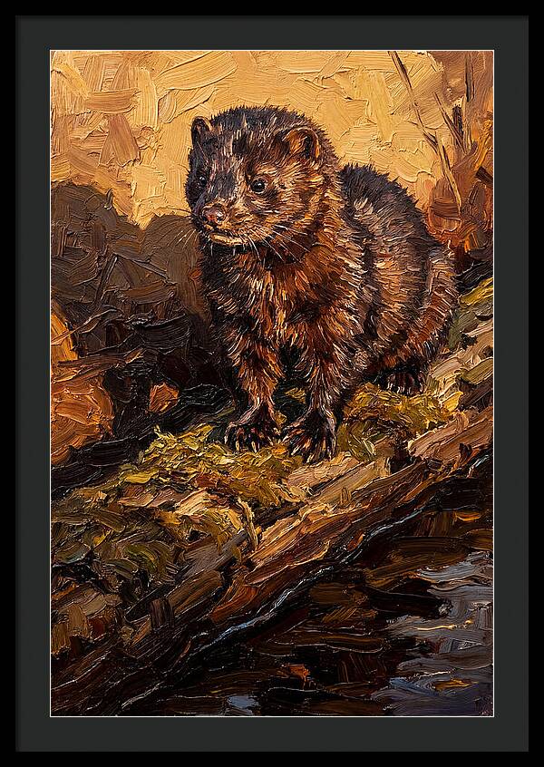 Mink On The Shoreline