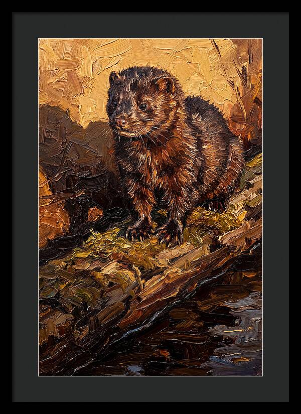 Mink On The Shoreline