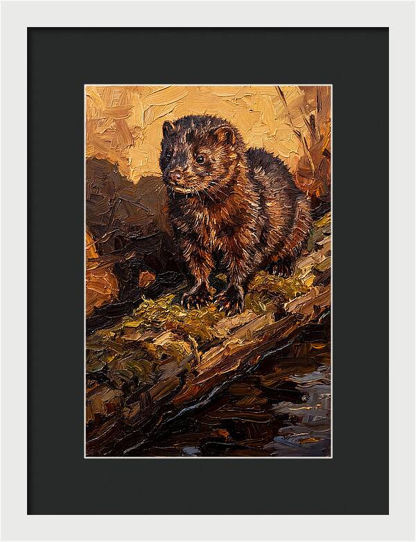 Mink On The Shoreline