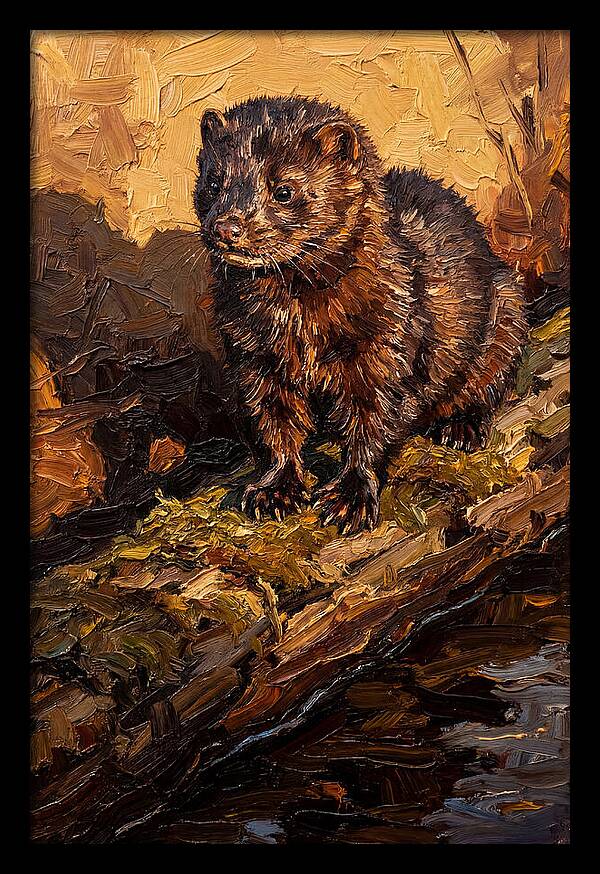 Mink On The Shoreline