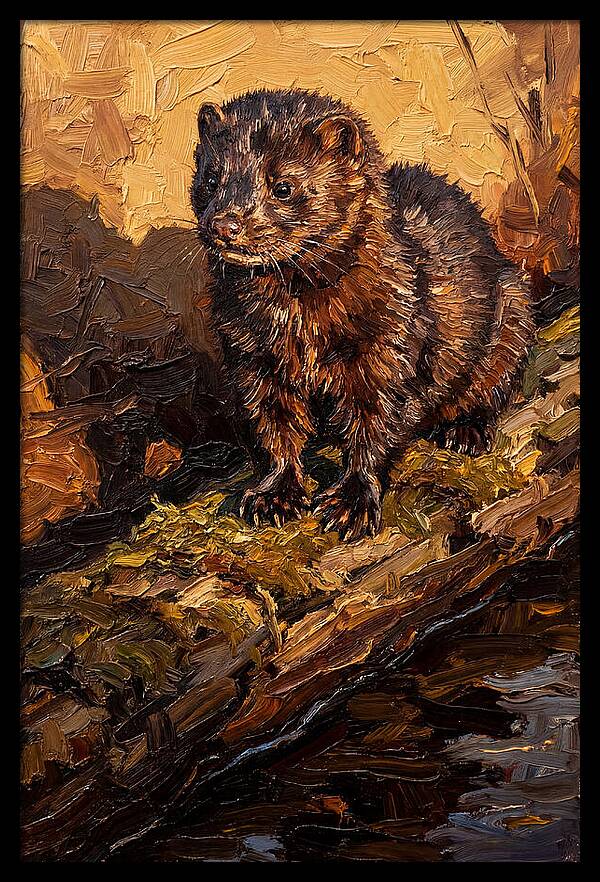 Mink On The Shoreline