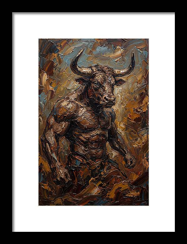 Minotaur In Bold Relief