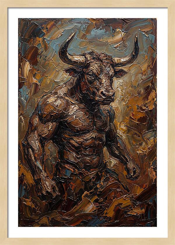 Minotaur In Bold Relief