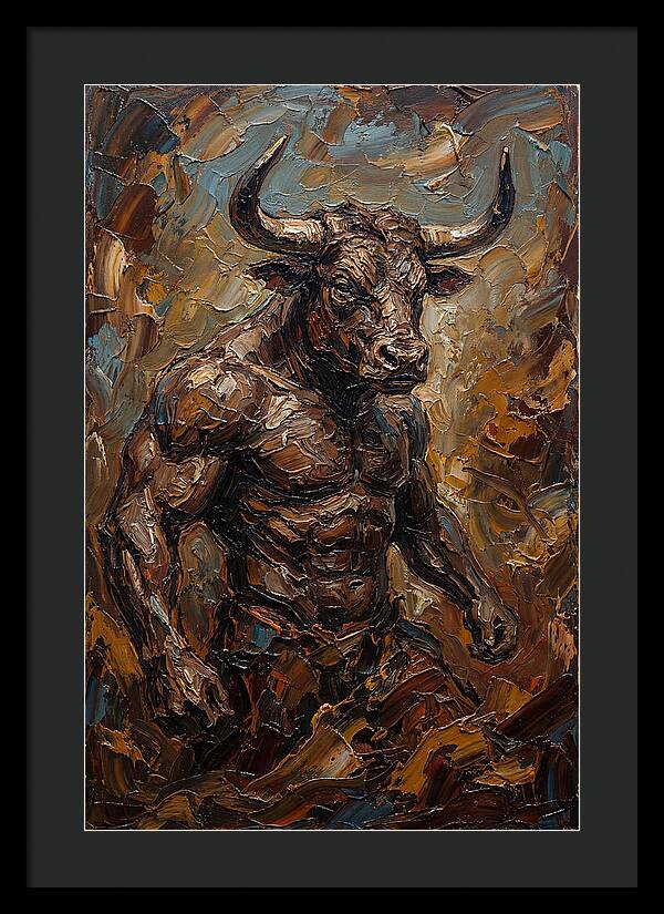Minotaur In Bold Relief