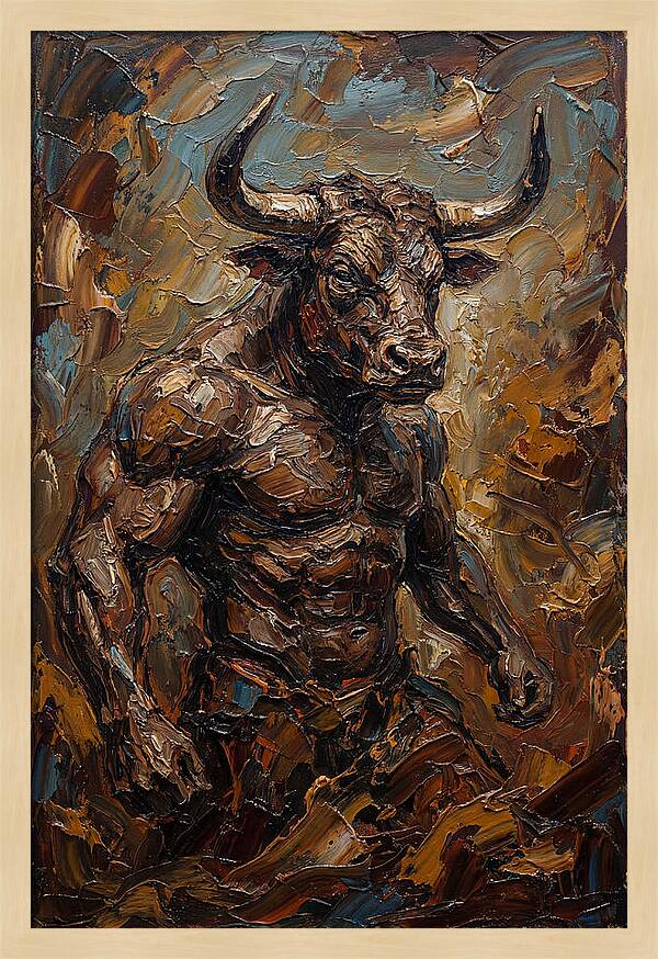Minotaur In Bold Relief