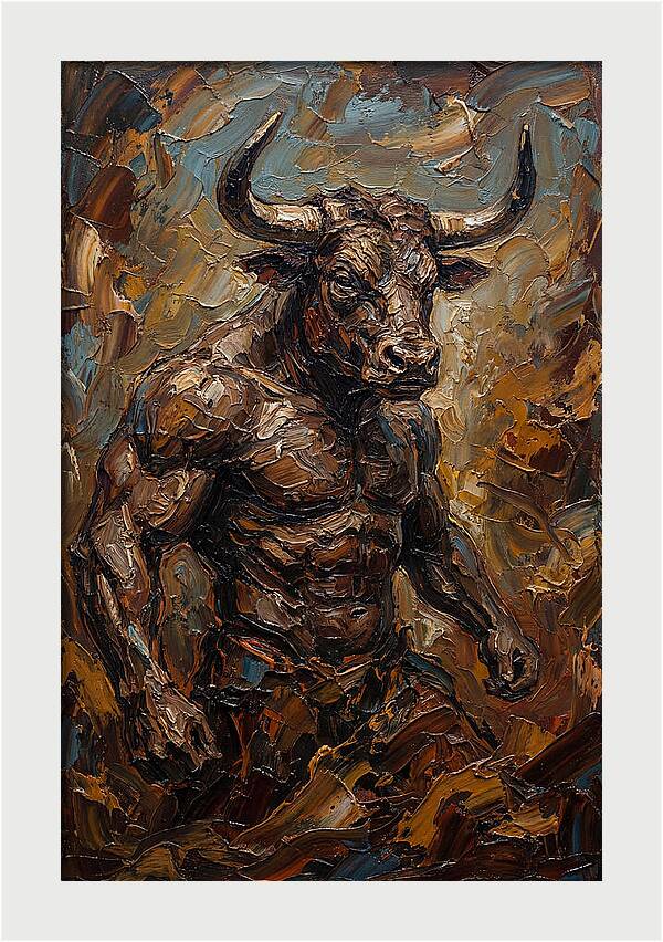 Minotaur In Bold Relief