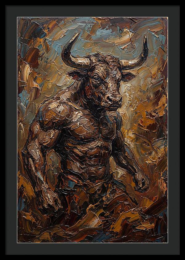 Minotaur In Bold Relief
