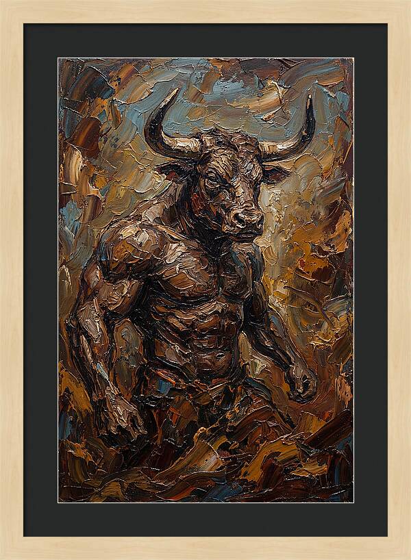 Minotaur In Bold Relief