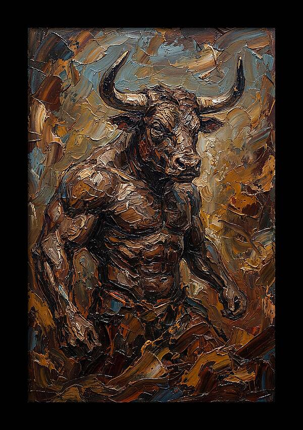 Minotaur In Bold Relief