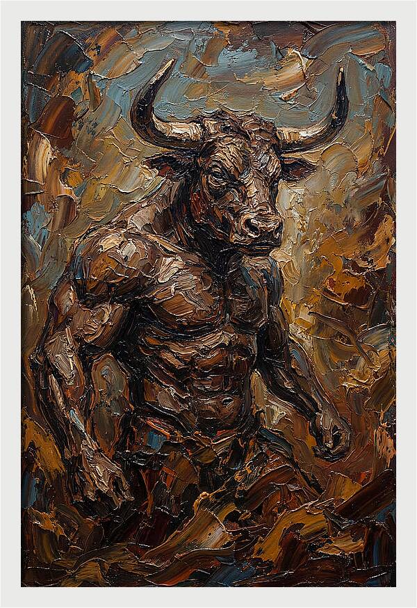 Minotaur In Bold Relief