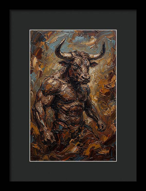 Minotaur In Bold Relief