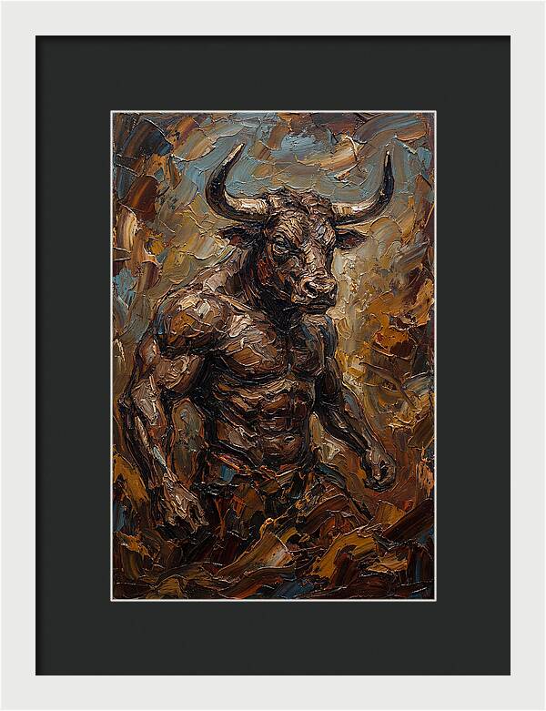 Minotaur In Bold Relief