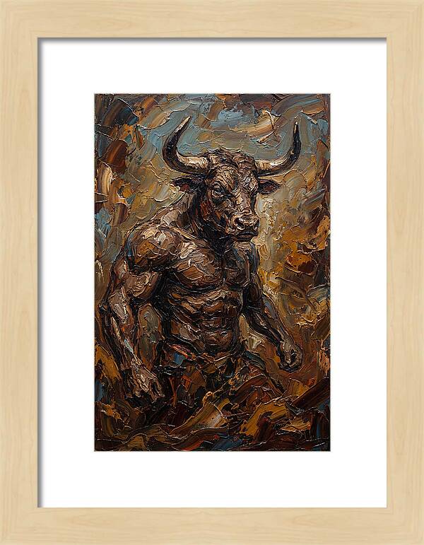 Minotaur In Bold Relief