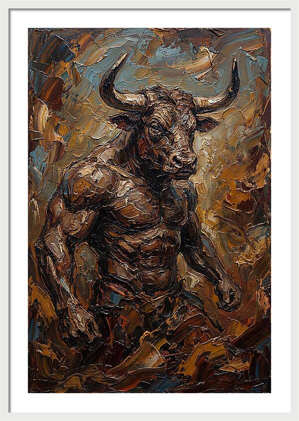 Minotaur In Bold Relief