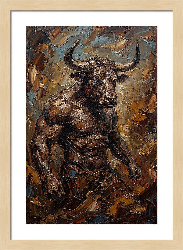 Minotaur In Bold Relief