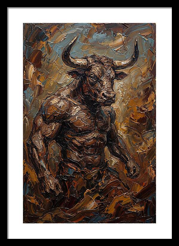 Minotaur In Bold Relief
