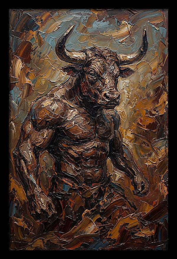 Minotaur In Bold Relief