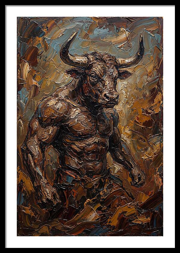 Minotaur In Bold Relief