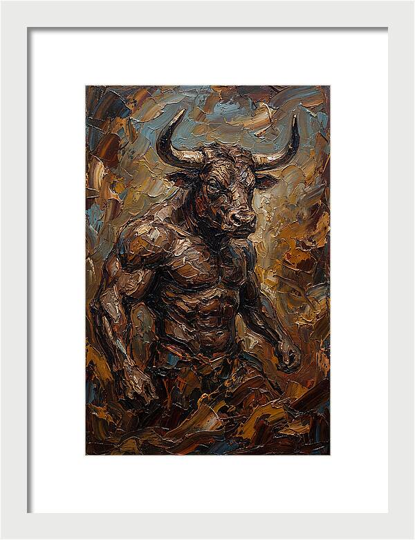 Minotaur In Bold Relief