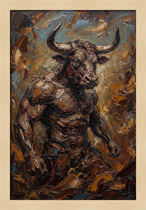 Minotaur In Bold Relief