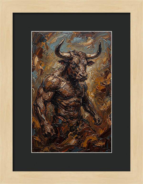 Minotaur In Bold Relief