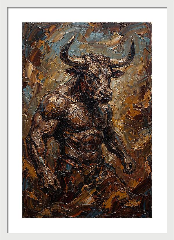 Minotaur In Bold Relief
