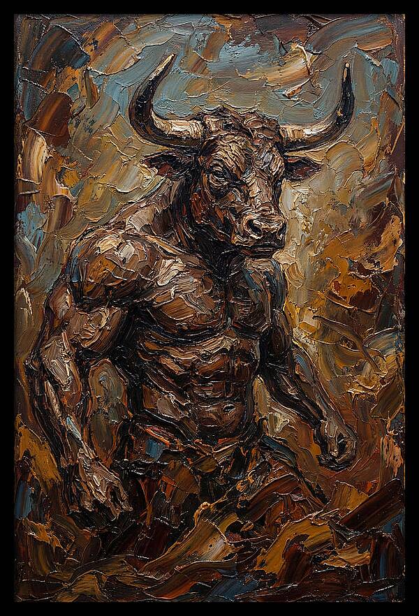 Minotaur In Bold Relief