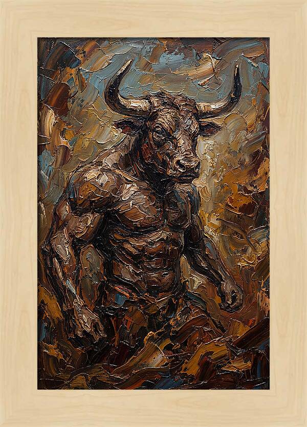 Minotaur In Bold Relief