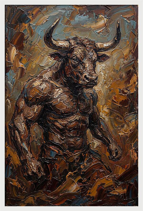 Minotaur In Bold Relief