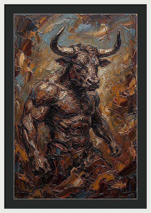 Minotaur In Bold Relief