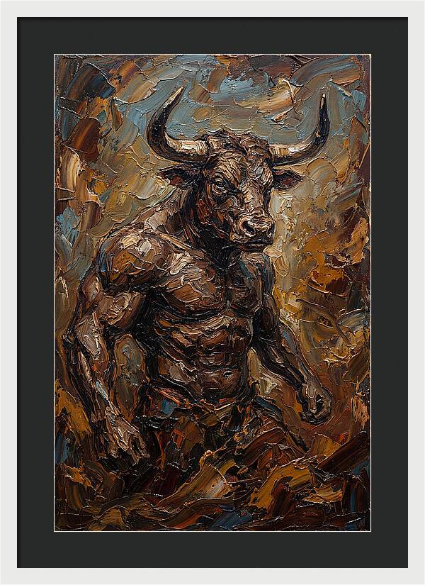 Minotaur In Bold Relief