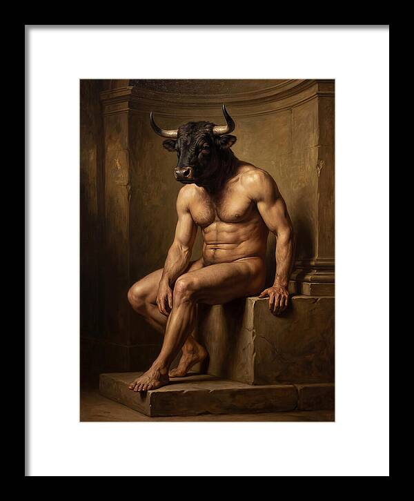 Minotaur In Realistic Form
