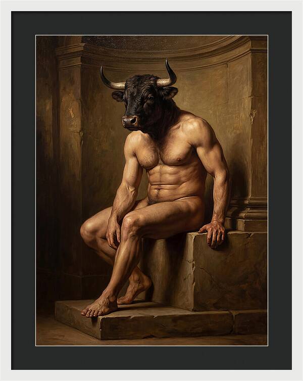 Minotaur In Realistic Form