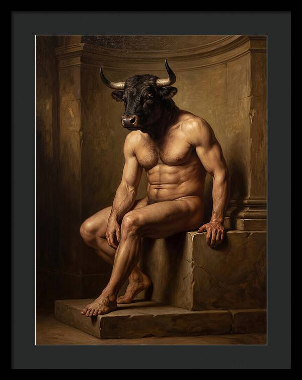 Minotaur In Realistic Form