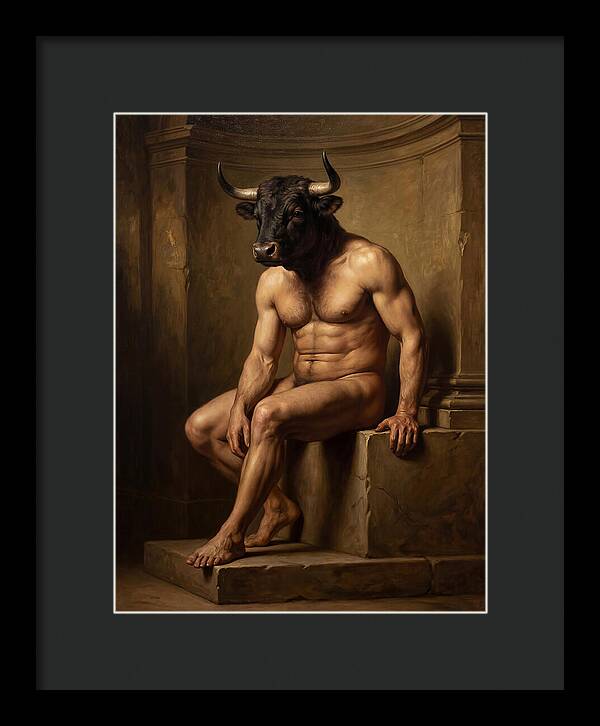 Minotaur In Realistic Form