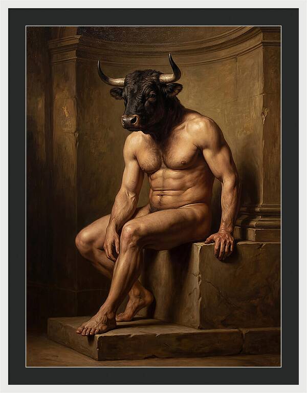 Minotaur In Realistic Form