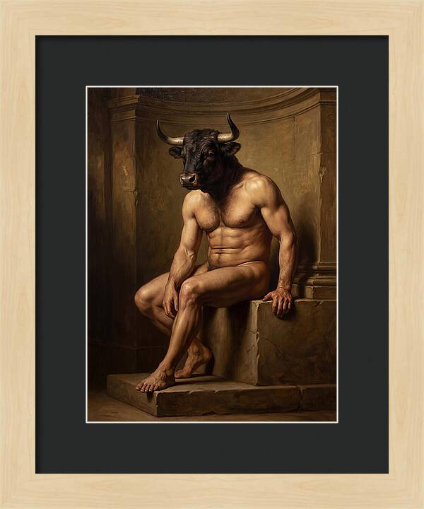 Minotaur In Realistic Form