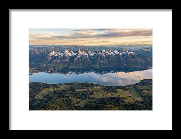 Mission Mountains Reflected In Flathead Lake