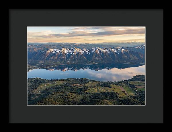 Mission Mountains Reflected In Flathead Lake
