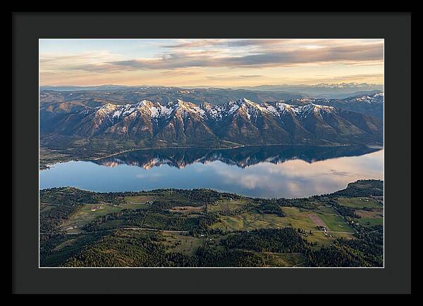 Mission Mountains Reflected In Flathead Lake