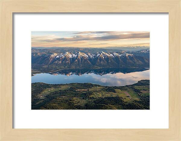 Mission Mountains Reflected In Flathead Lake
