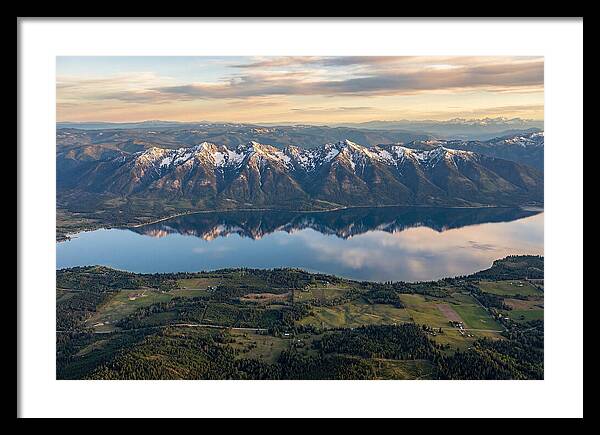 Mission Mountains Reflected In Flathead Lake