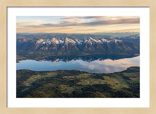 Mission Mountains Reflected In Flathead Lake