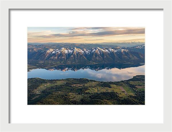 Mission Mountains Reflected In Flathead Lake