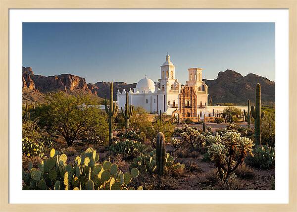 Mission San Xavier At Dusk