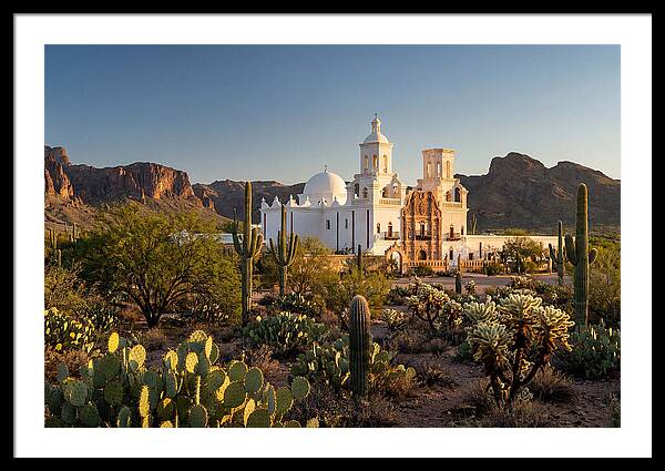 Mission San Xavier At Dusk