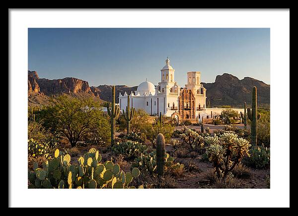 Mission San Xavier At Dusk
