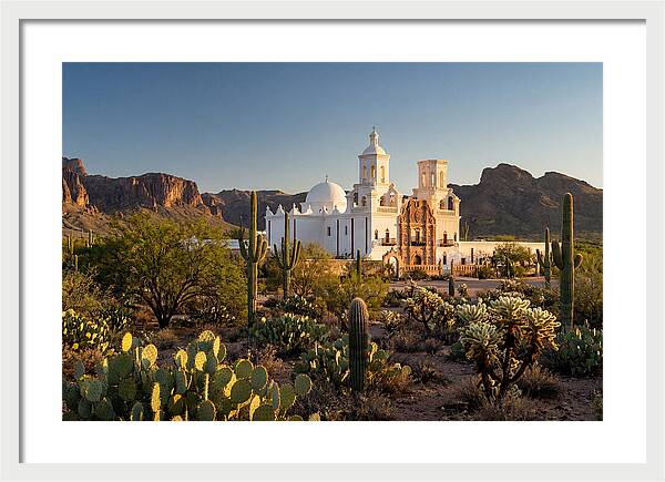 Mission San Xavier At Dusk
